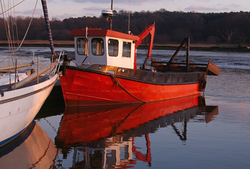 red tug boat